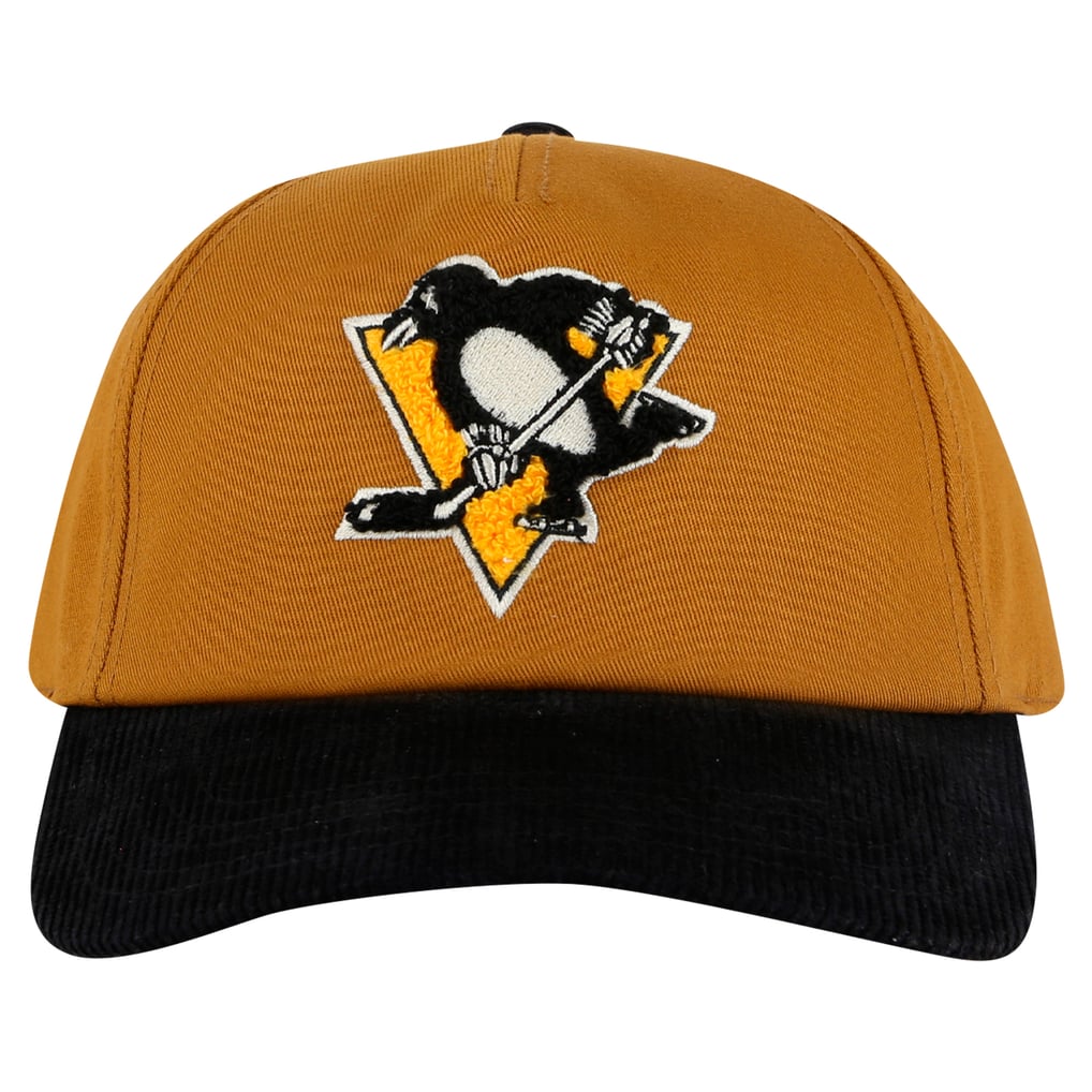  Pittsburgh Penguins American Needle Burnett Adjustable Hat - Tan/Black