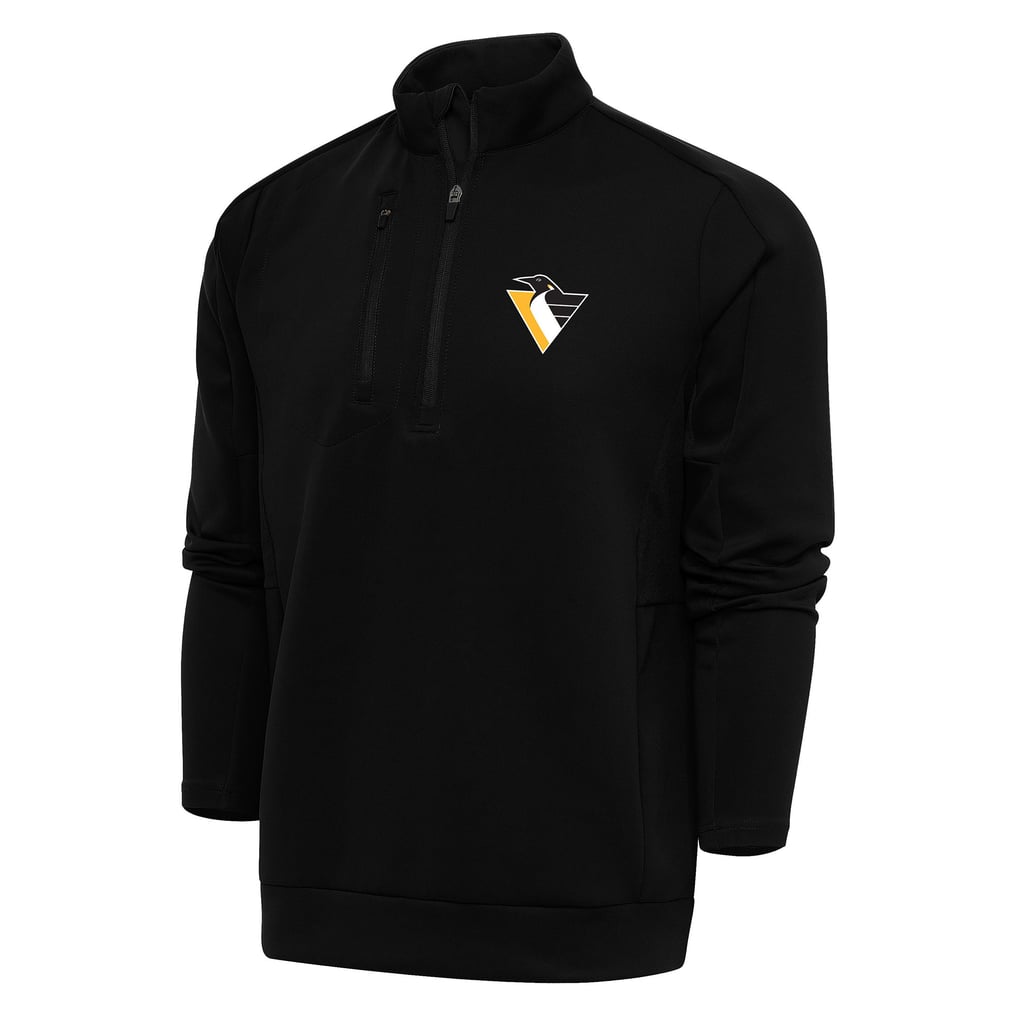 Pittsburgh Penguins Antigua Special Edition 2.0 Generation Quarter-Zip Pullover Top - Black