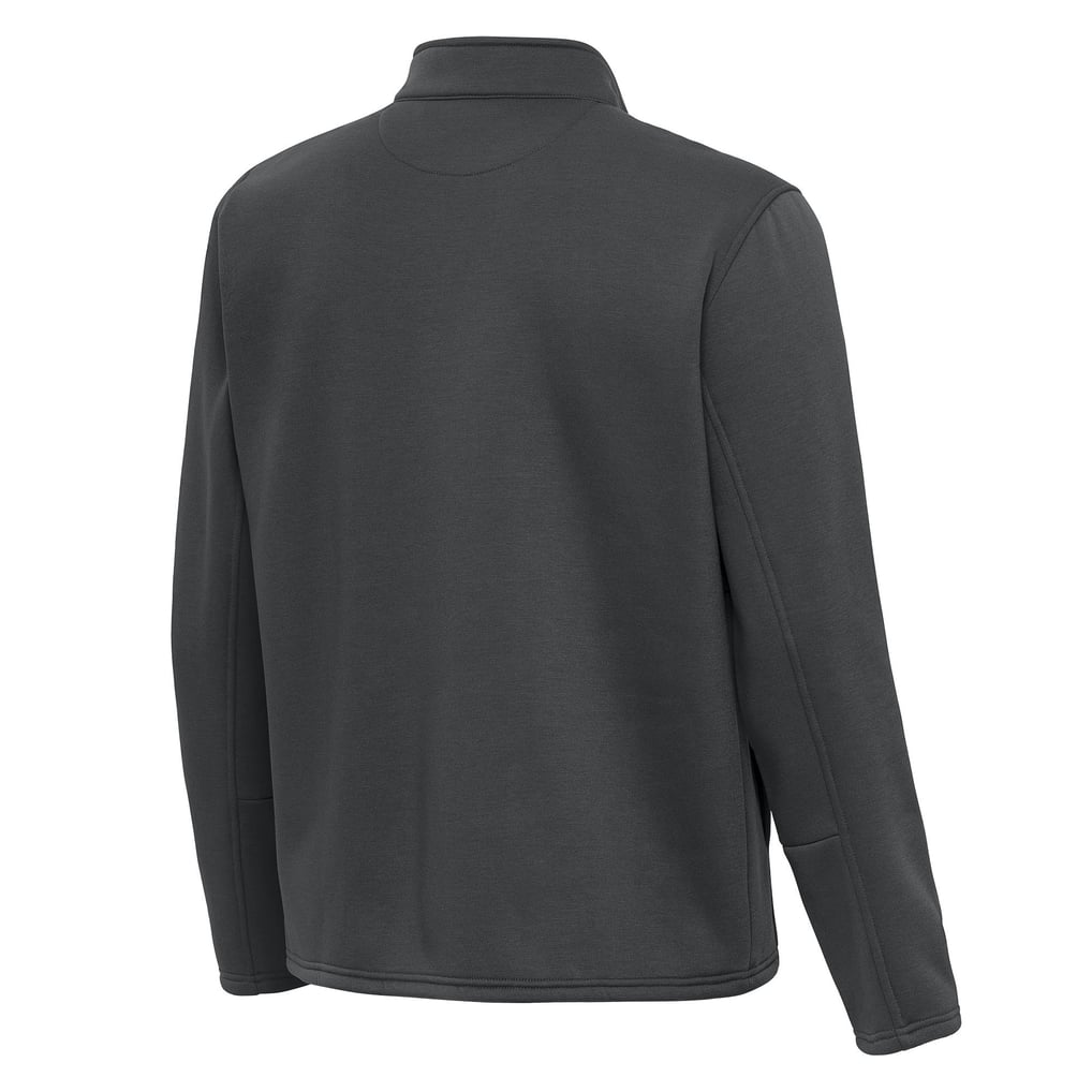 Pittsburgh Penguins Antigua Twist Quarter-Zip Pullover Jacket - Pewter