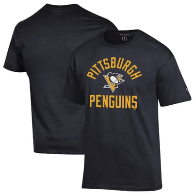  Pittsburgh Penguins Champion Primary Logo Jersey T-Shirt - Black