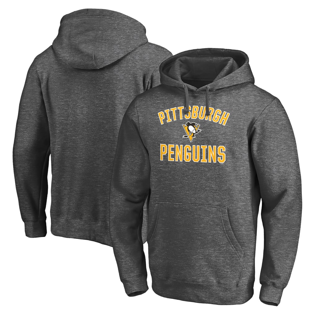 Pittsburgh Penguins Victory Arch Pullover Hoodie - Charcoal