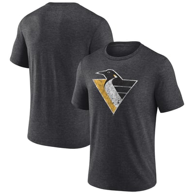  Pittsburgh Penguins Wraparound Tri-Blend T-Shirt - Charcoal
