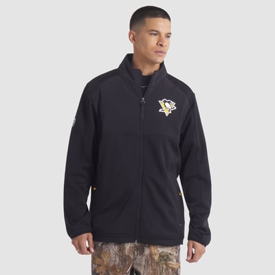 Pittsburgh Penguins Fanatics Authentic Pro Rink Full-Zip Jacket - Black