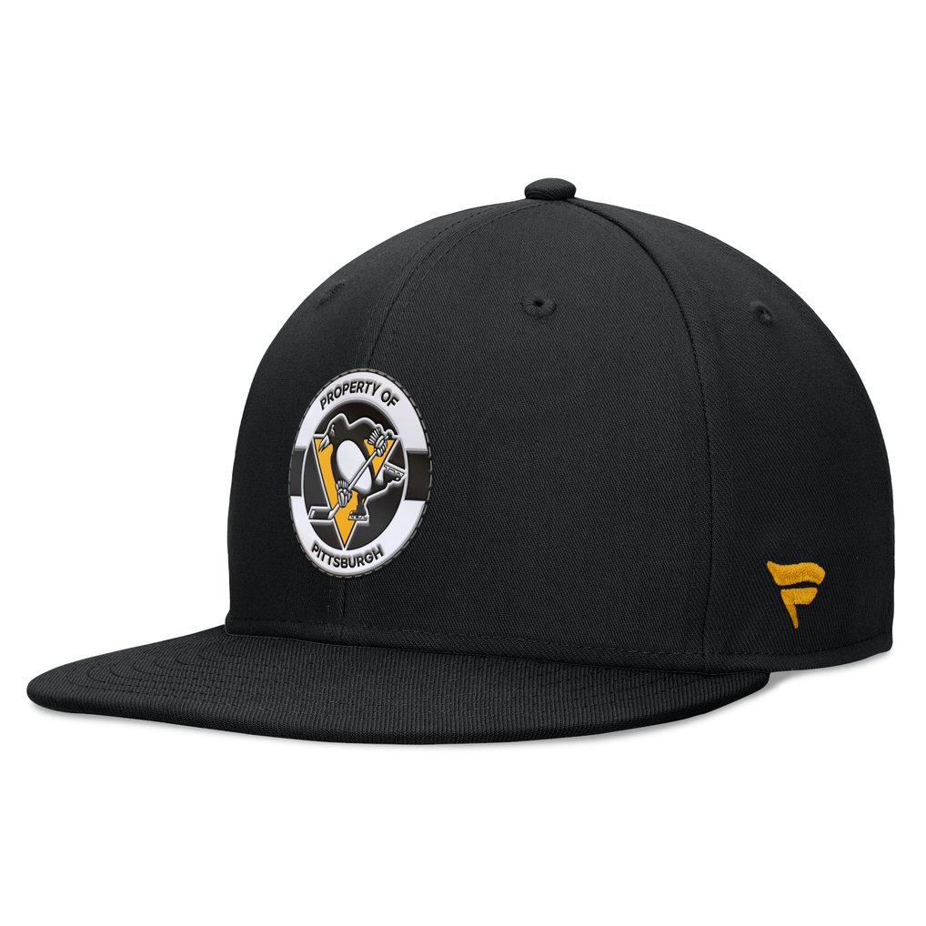 Pittsburgh Penguins Fanatics Authentic Pro Training Camp Snapback Hat - Black