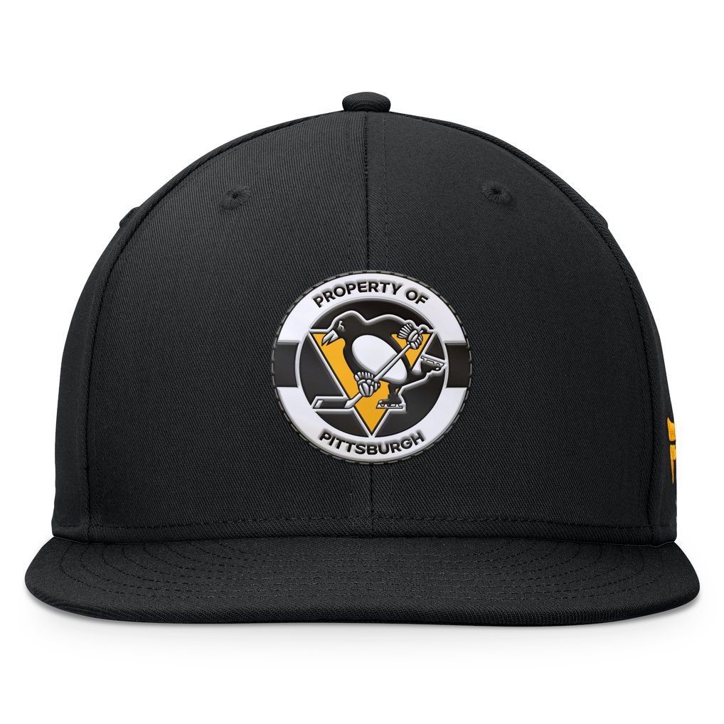 Pittsburgh Penguins Fanatics Authentic Pro Training Camp Snapback Hat - Black