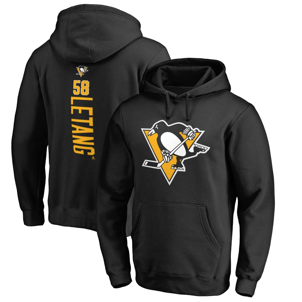 Kris Letang Pittsburgh Penguins Backer Pullover Hoodie - Black