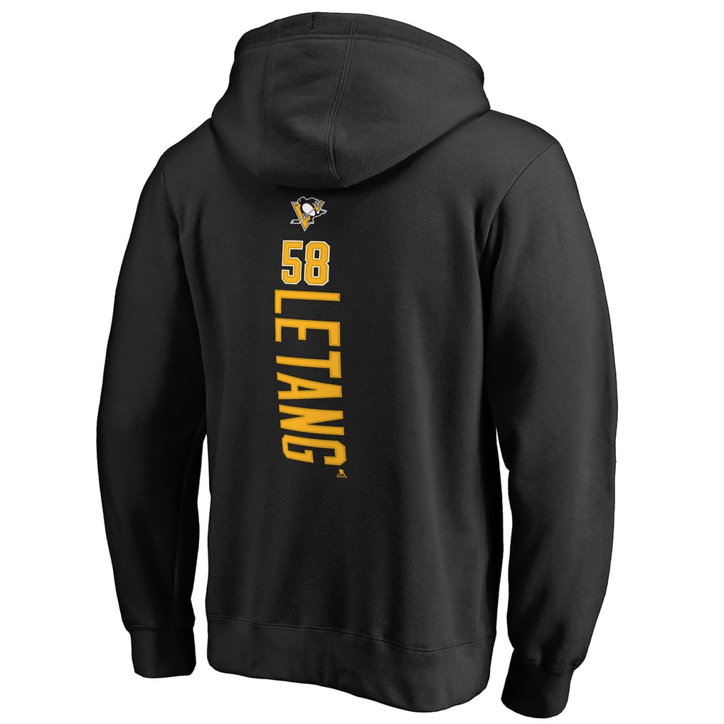 Kris Letang Pittsburgh Penguins Backer Pullover Hoodie - Black