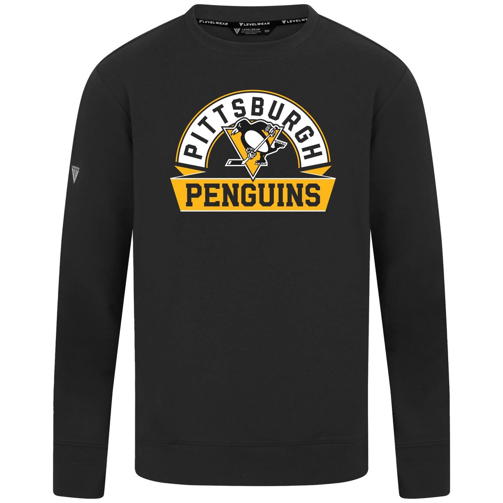 Pittsburgh Penguins Levelwear Mandate Banner Arch Pullover - Black