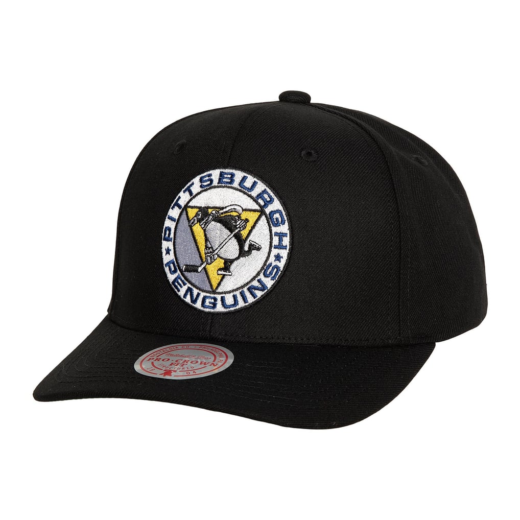 Pittsburgh Penguins Mitchell & Ness Team Ground Pro Adjustable Hat - Black