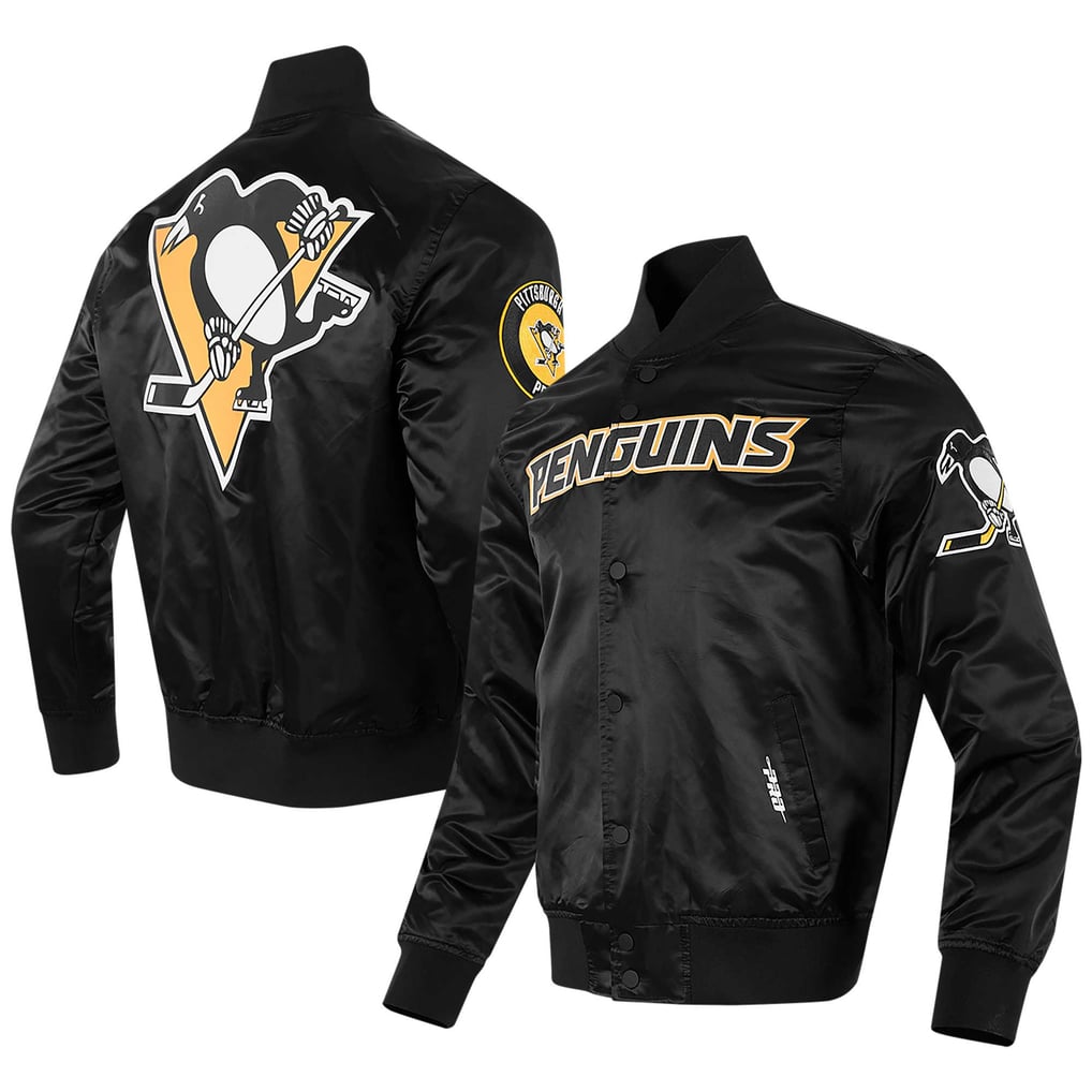 Pittsburgh Penguins Pro Standard Classic Satin Full-Snap Jacket - Black