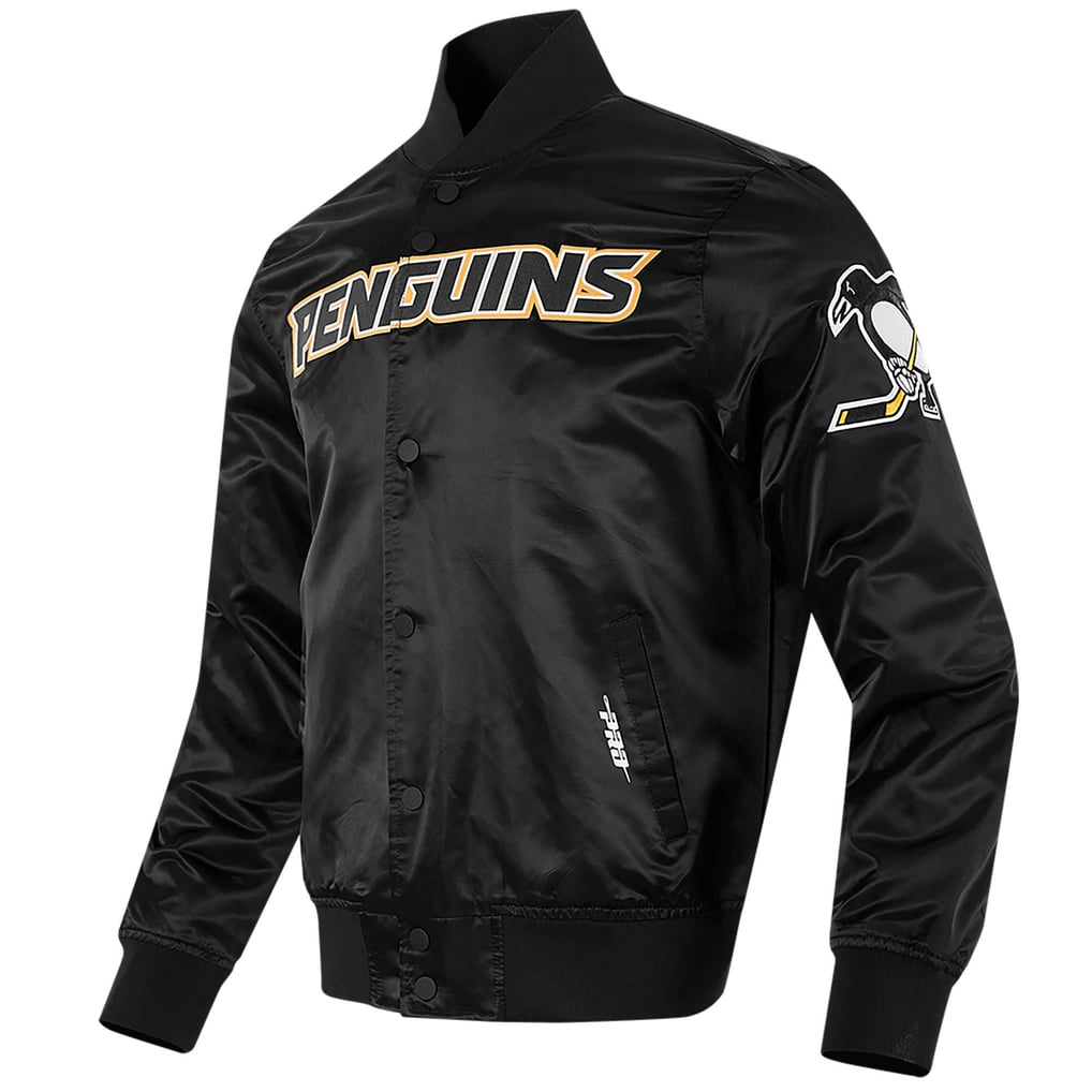 Pittsburgh Penguins Pro Standard Classic Satin Full-Snap Jacket - Black