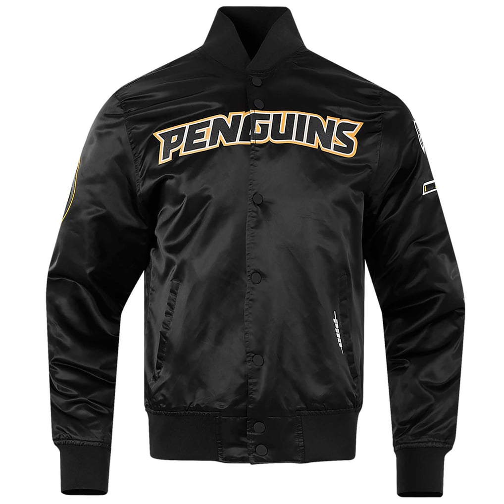Pittsburgh Penguins Pro Standard Classic Satin Full-Snap Jacket - Black