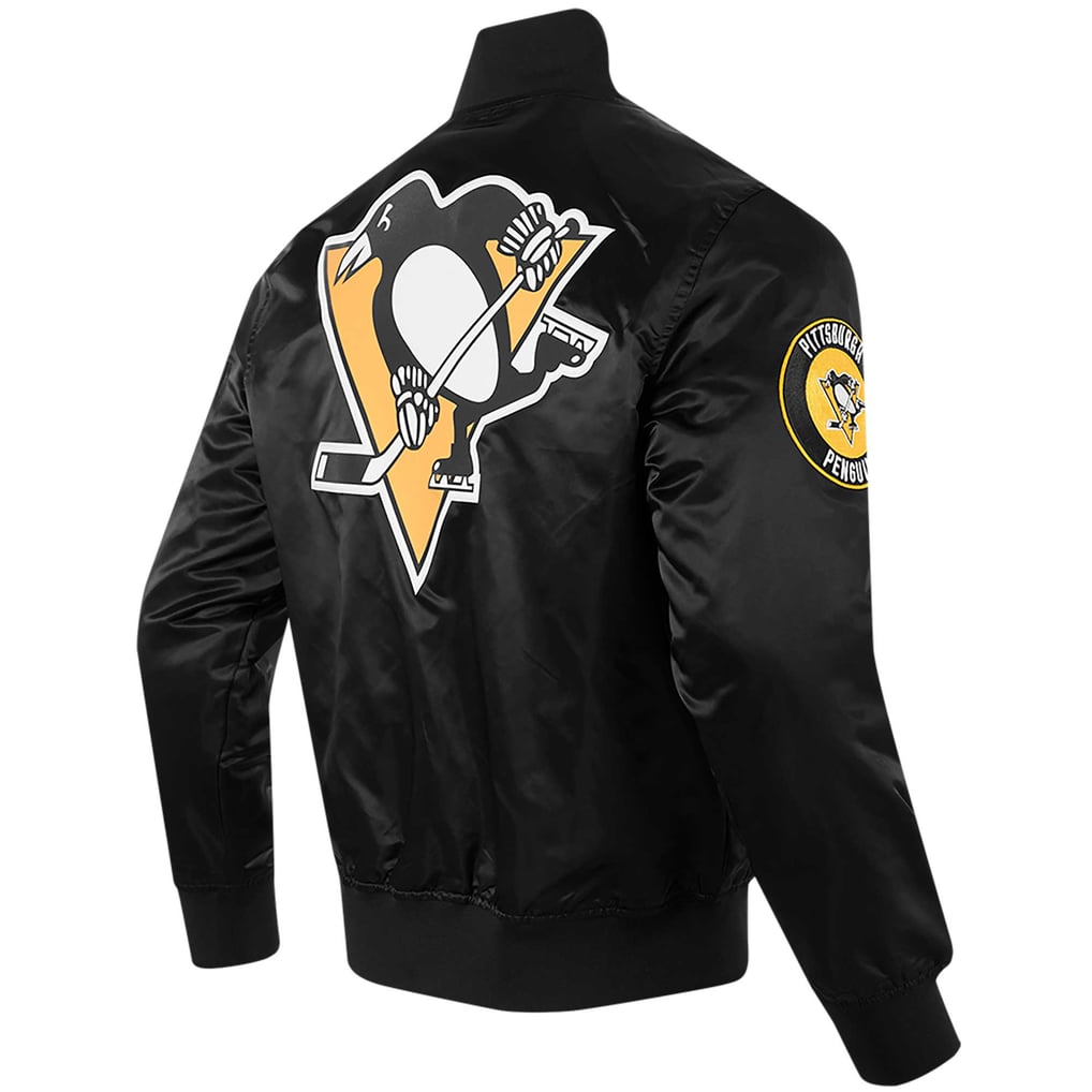 Pittsburgh Penguins Pro Standard Classic Satin Full-Snap Jacket - Black