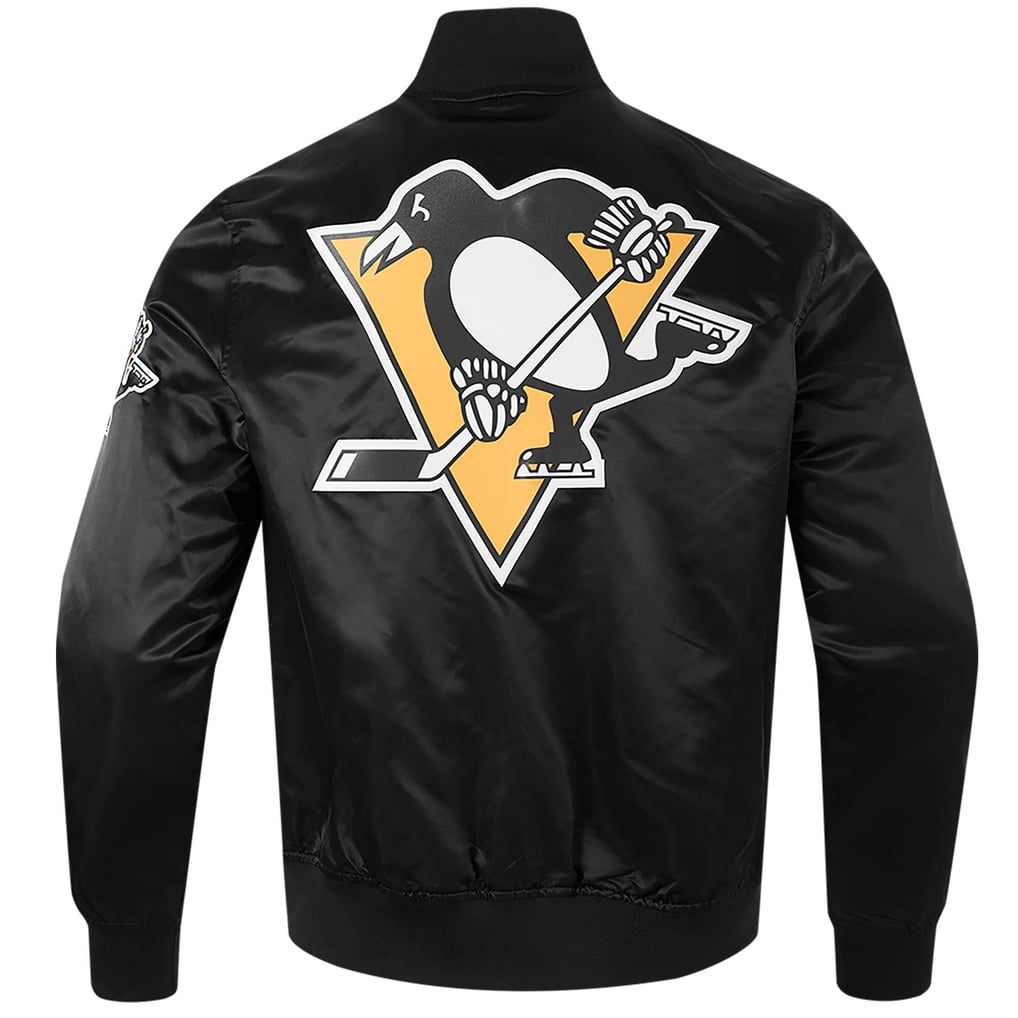 Pittsburgh Penguins Pro Standard Classic Satin Full-Snap Jacket - Black