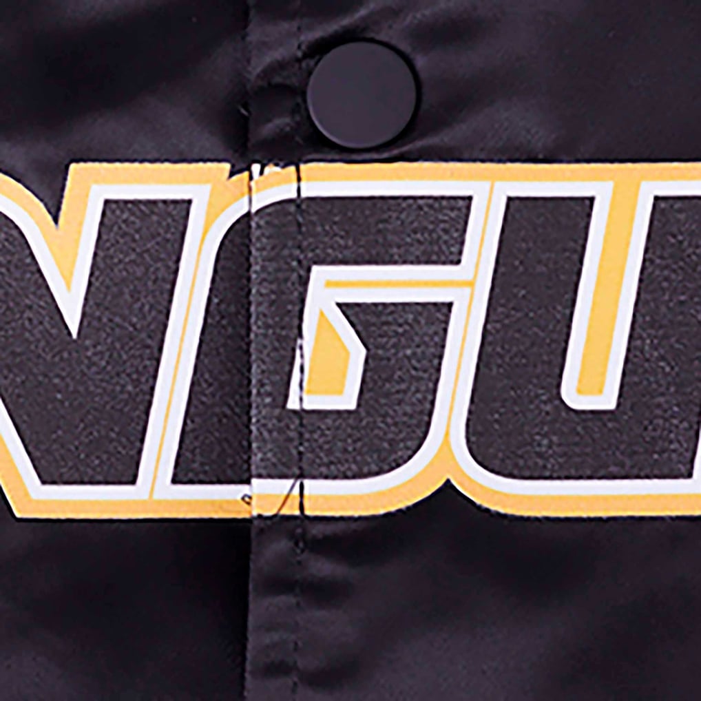 Pittsburgh Penguins Pro Standard Classic Satin Full-Snap Jacket - Black