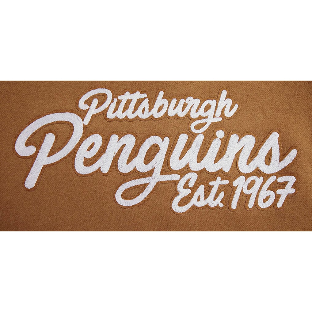  Pittsburgh Penguins Pro Standard Paint the City Pullover Sweatshirt - Brown