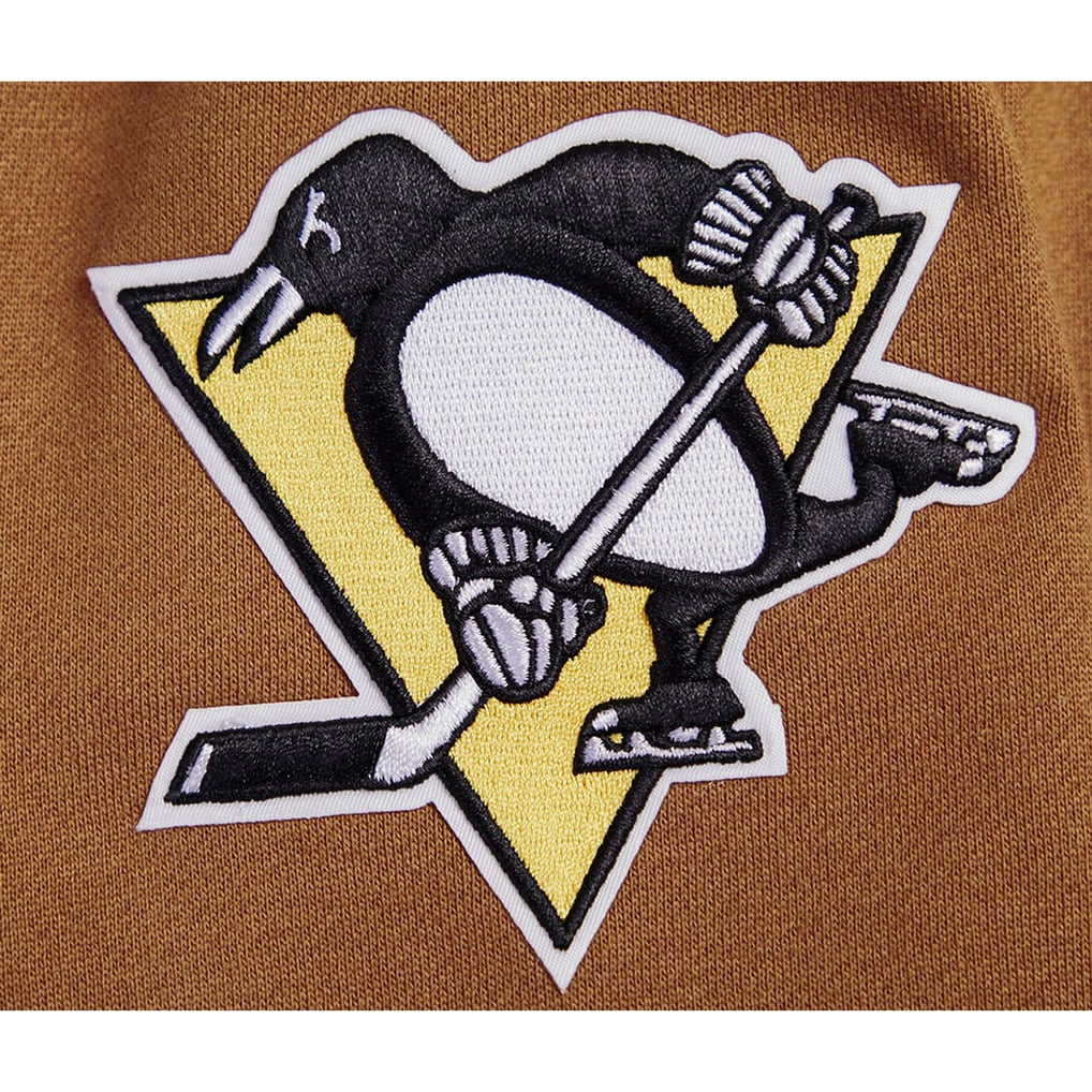  Pittsburgh Penguins Pro Standard Paint the City Pullover Sweatshirt - Brown