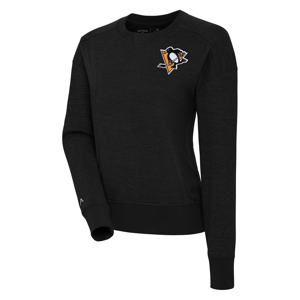 Pittsburgh Penguins Antigua Women's Forward Fleece Pullover Sweatshirt - Black