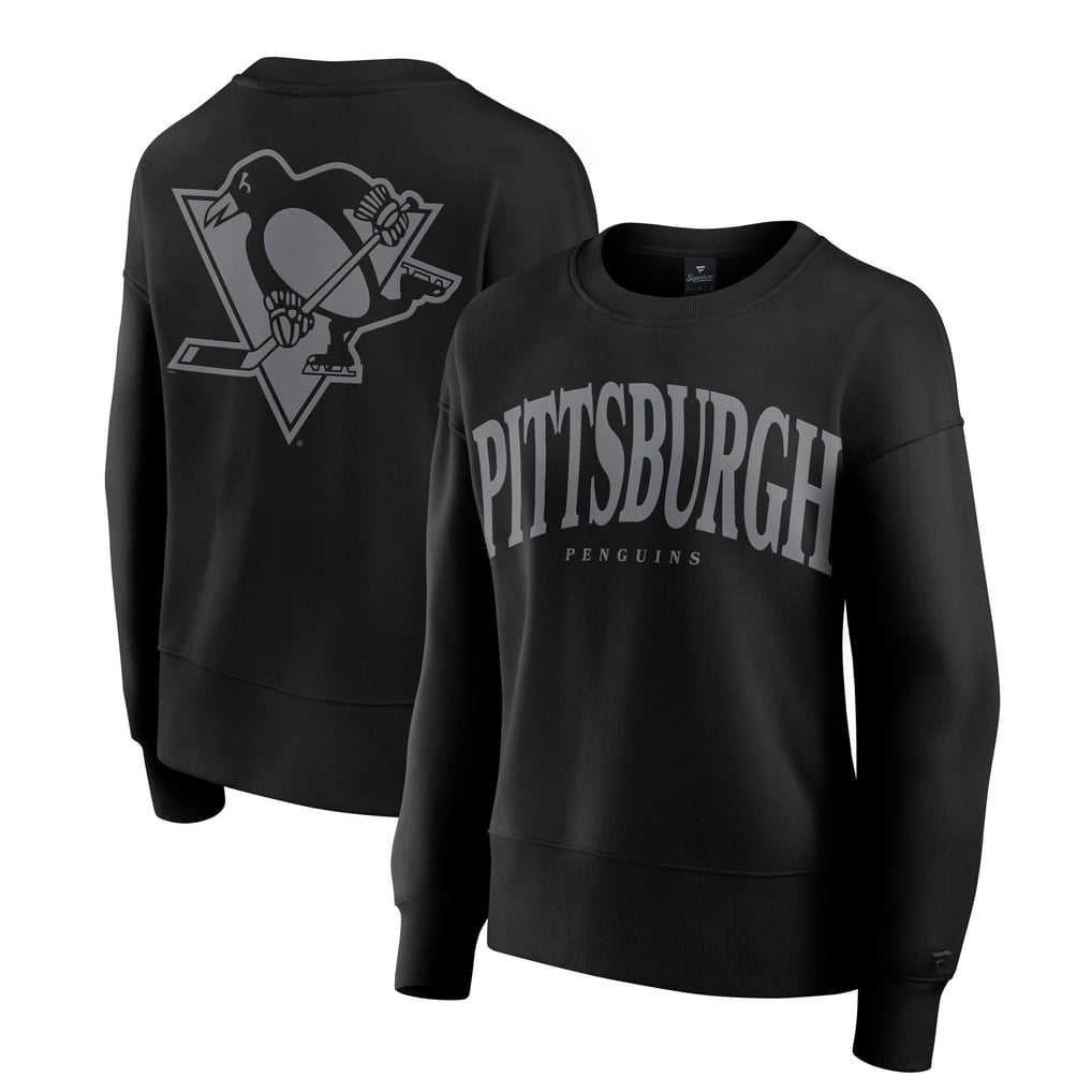  Pittsburgh Penguins Fanatics Women's Elements Flow Pullover Sweatshirt - Black