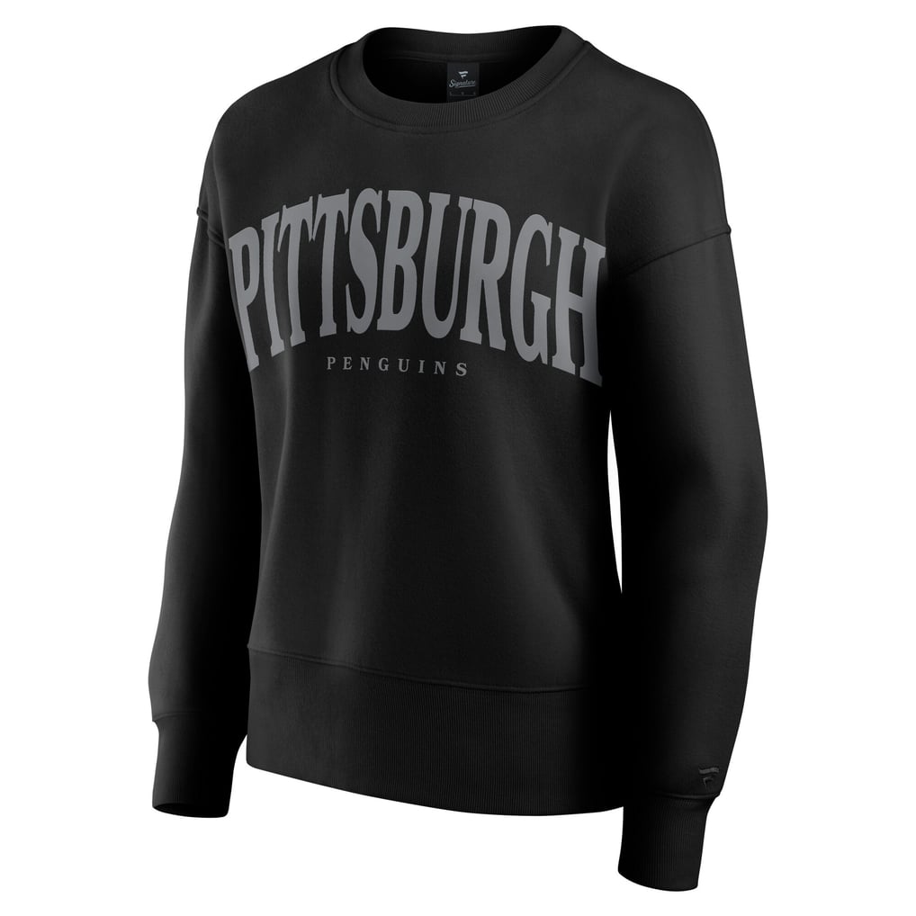  Pittsburgh Penguins Fanatics Women's Elements Flow Pullover Sweatshirt - Black