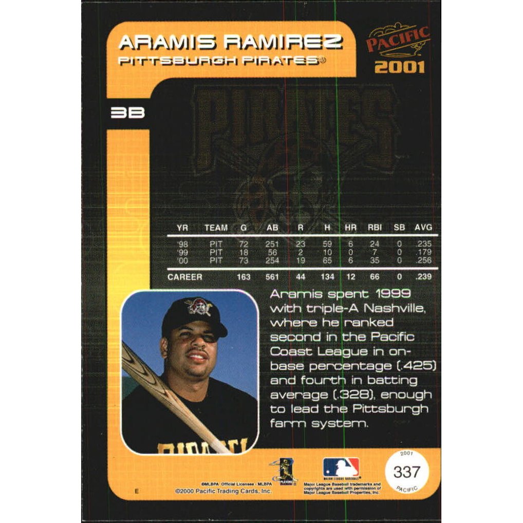 2001 Pacific Premiere Date #337 Aramis Ramirez