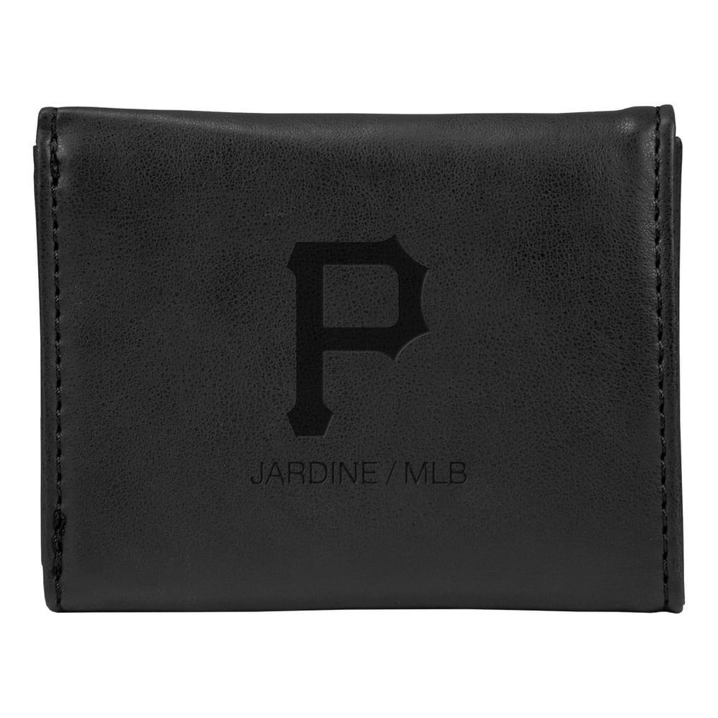 Pittsburgh Pirates Laser-Engraved Trifold Wallet - Black
