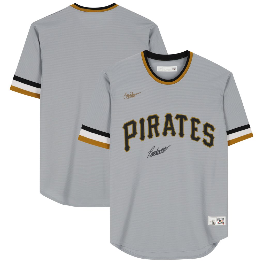 Endy Rodriguez Pittsburgh Pirates Autographed Fanatics Authentic Gray Nike Replica Jersey - Signed on Front 