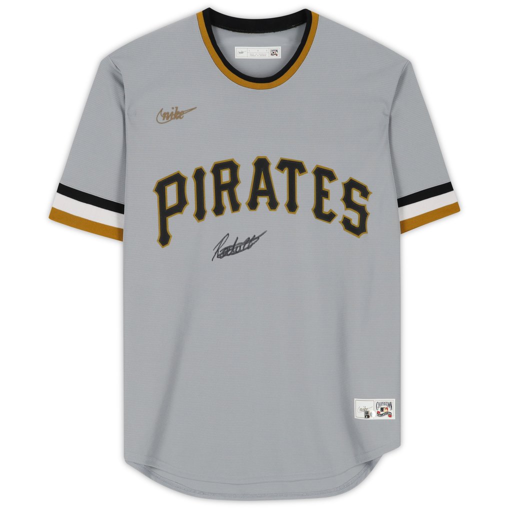 Endy Rodriguez Pittsburgh Pirates Autographed Fanatics Authentic Gray Nike Replica Jersey - Signed on Front 