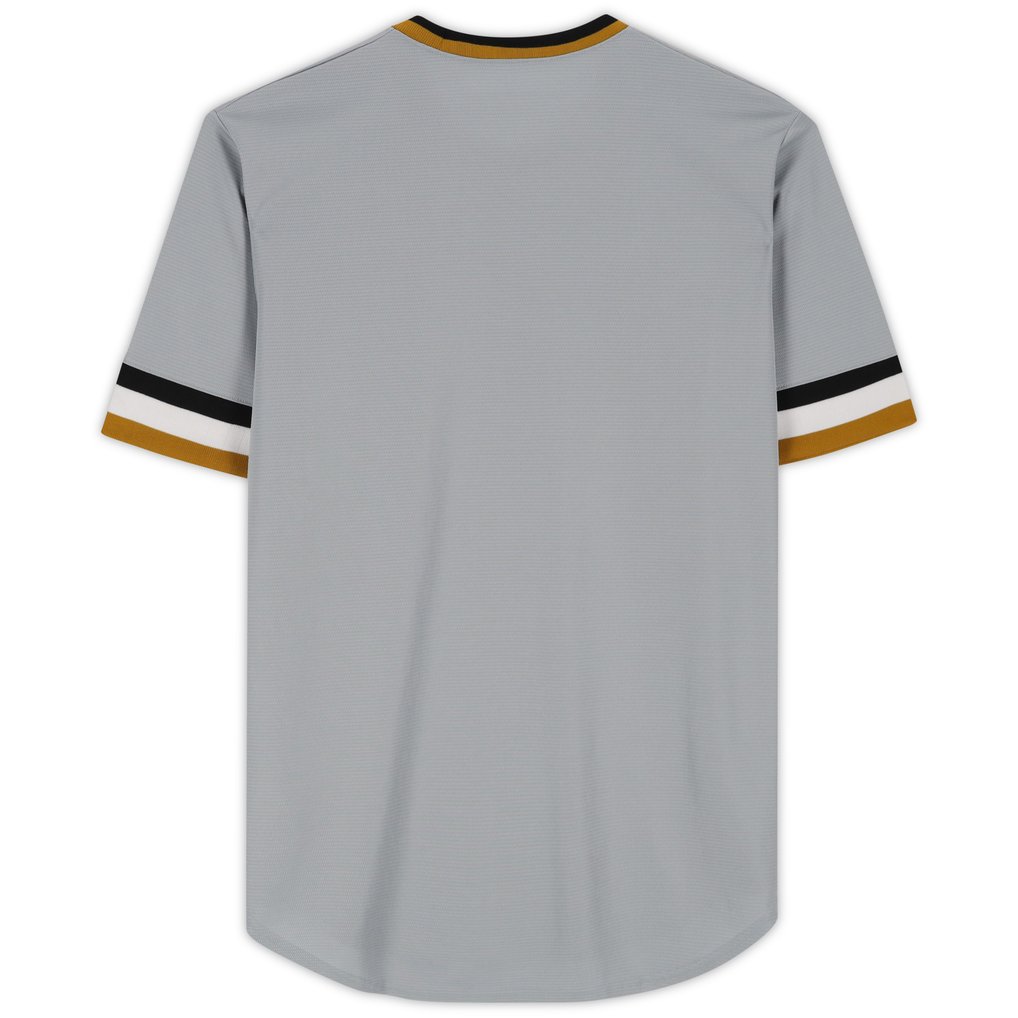 Endy Rodriguez Pittsburgh Pirates Autographed Fanatics Authentic Gray Nike Replica Jersey - Signed on Front 