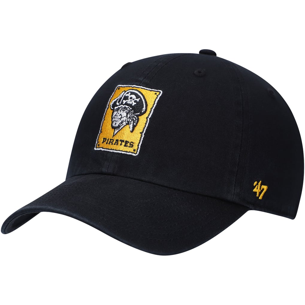Pittsburgh Pirates '47 Logo Cooperstown Collection Clean Up Adjustable Hat - Black