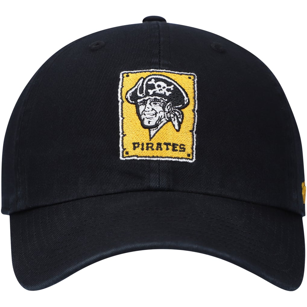 Pittsburgh Pirates '47 Logo Cooperstown Collection Clean Up Adjustable Hat - Black