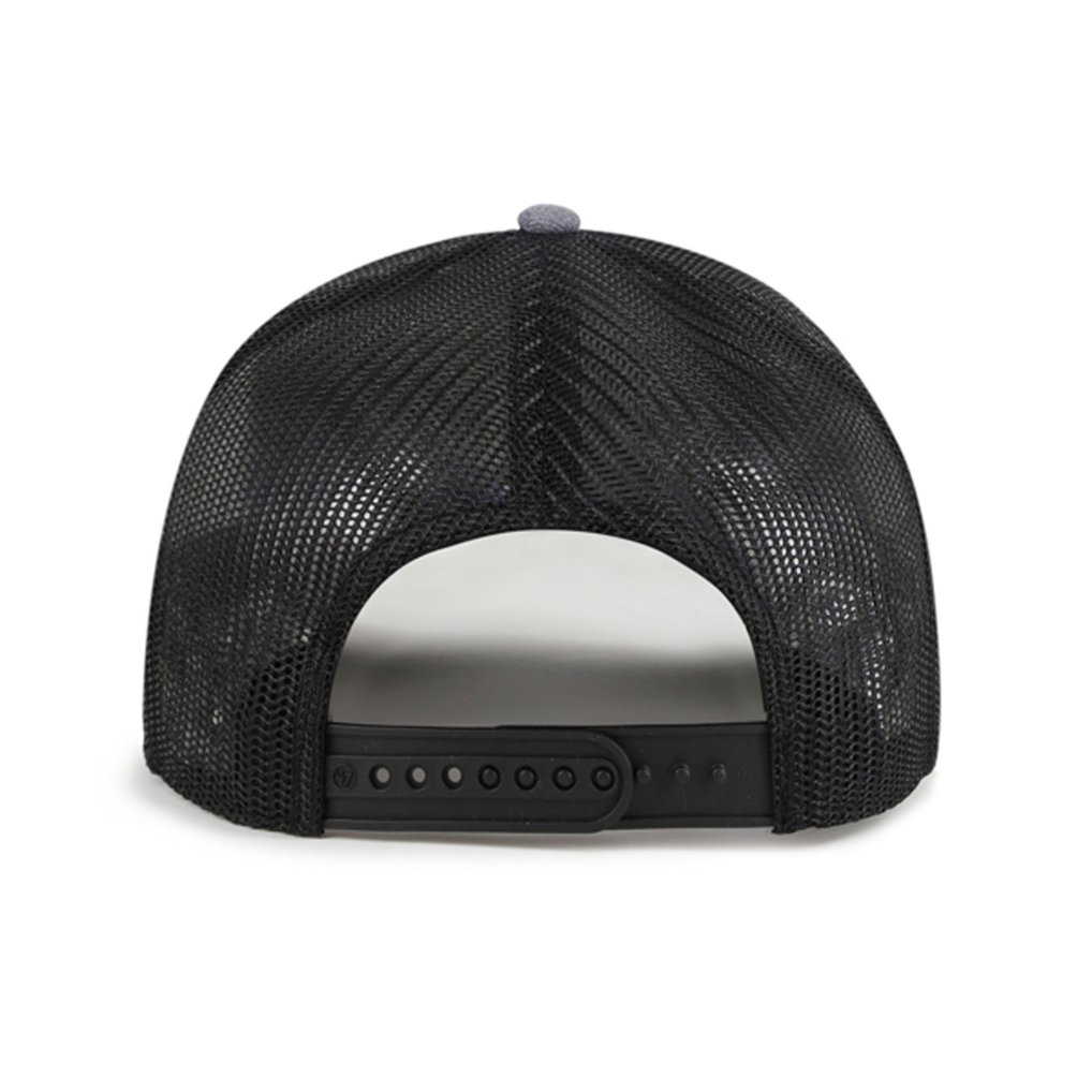 Pittsburgh Pirates '47 Carbon Rope Trucker Adjustable Hat - Charcoal