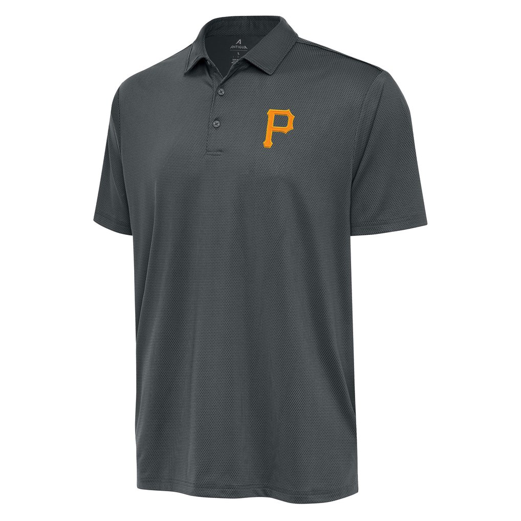  Pittsburgh Pirates Antigua Eclipse Polo - Pewter
