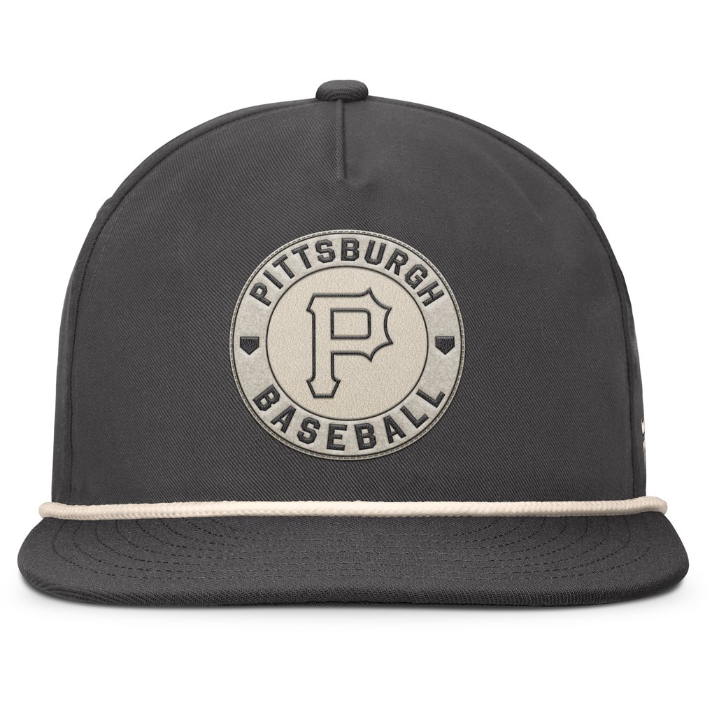 Pittsburgh Pirates Fanatics Closer Adjustable Hat - Charcoal
