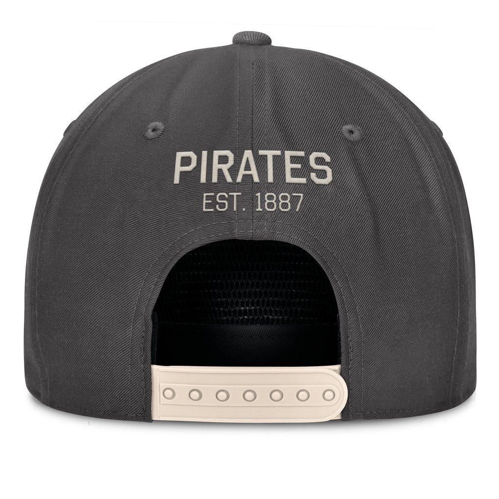 Pittsburgh Pirates Fanatics Closer Adjustable Hat - Charcoal