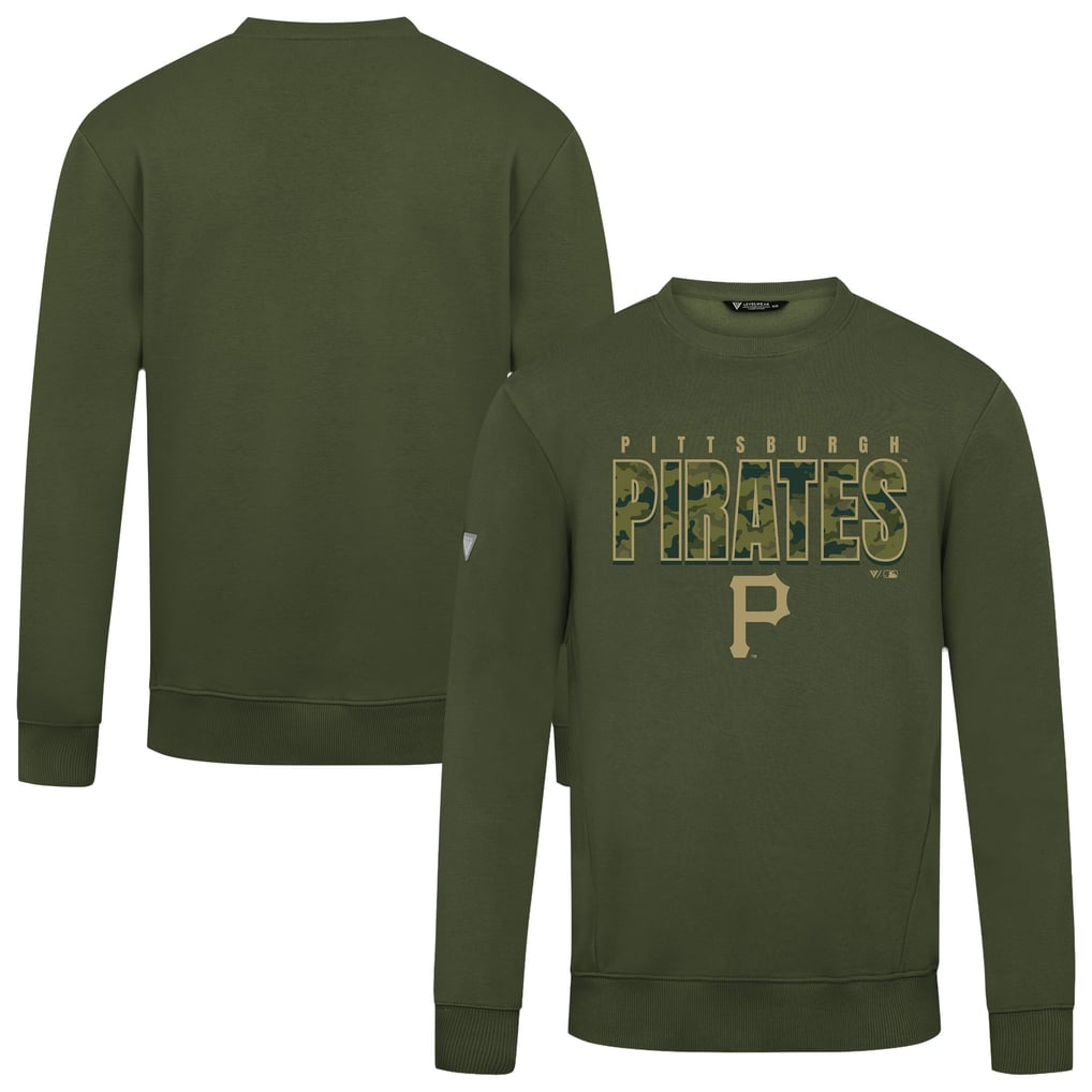  Pittsburgh Pirates Levelwear Zane Protect Pullover Sweatshirt - Green