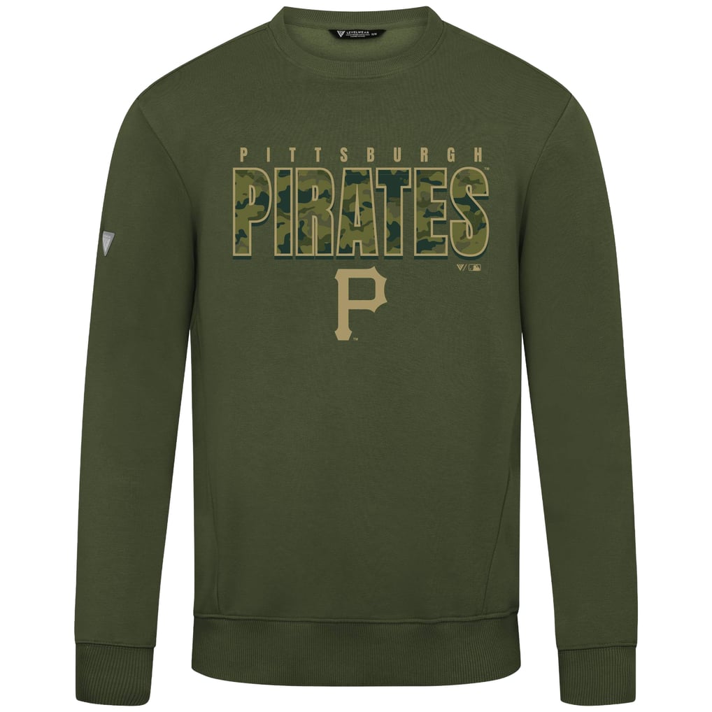  Pittsburgh Pirates Levelwear Zane Protect Pullover Sweatshirt - Green
