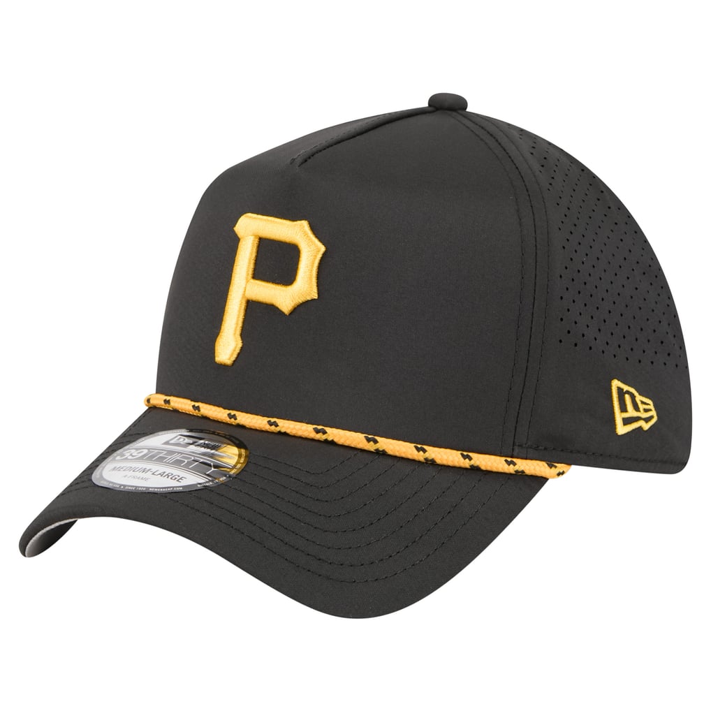  Pittsburgh Pirates New Era 39THIRTY A-Frame Perforated Flex Hat - Black
