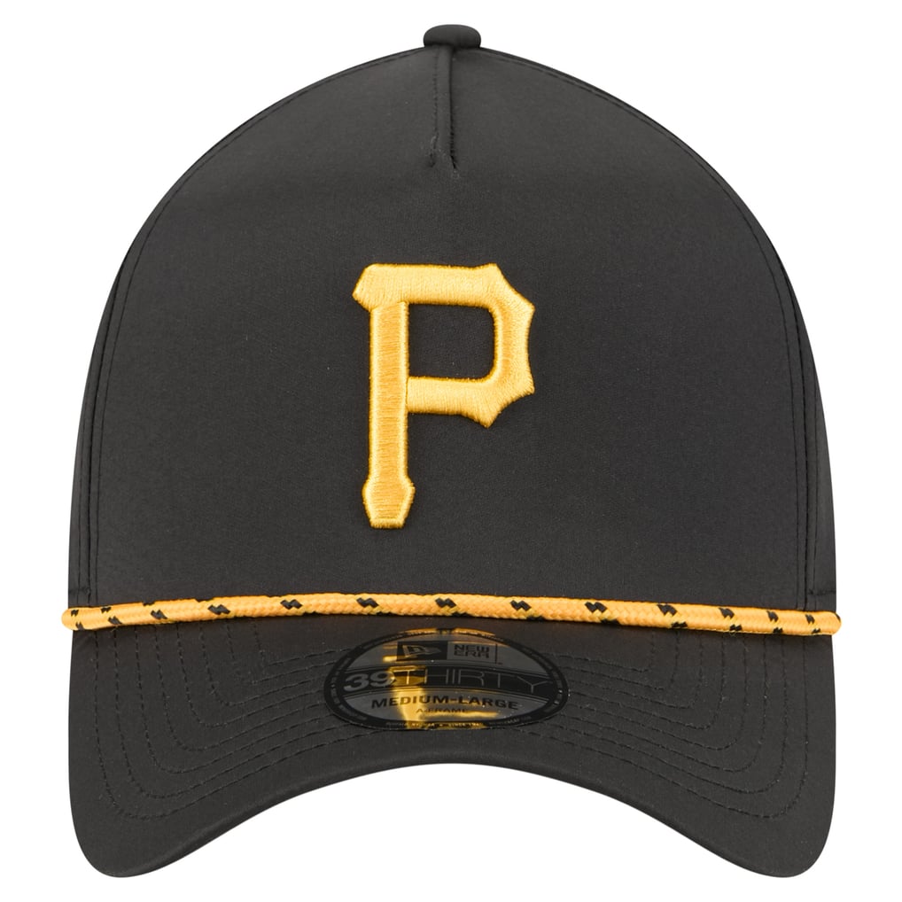  Pittsburgh Pirates New Era 39THIRTY A-Frame Perforated Flex Hat - Black