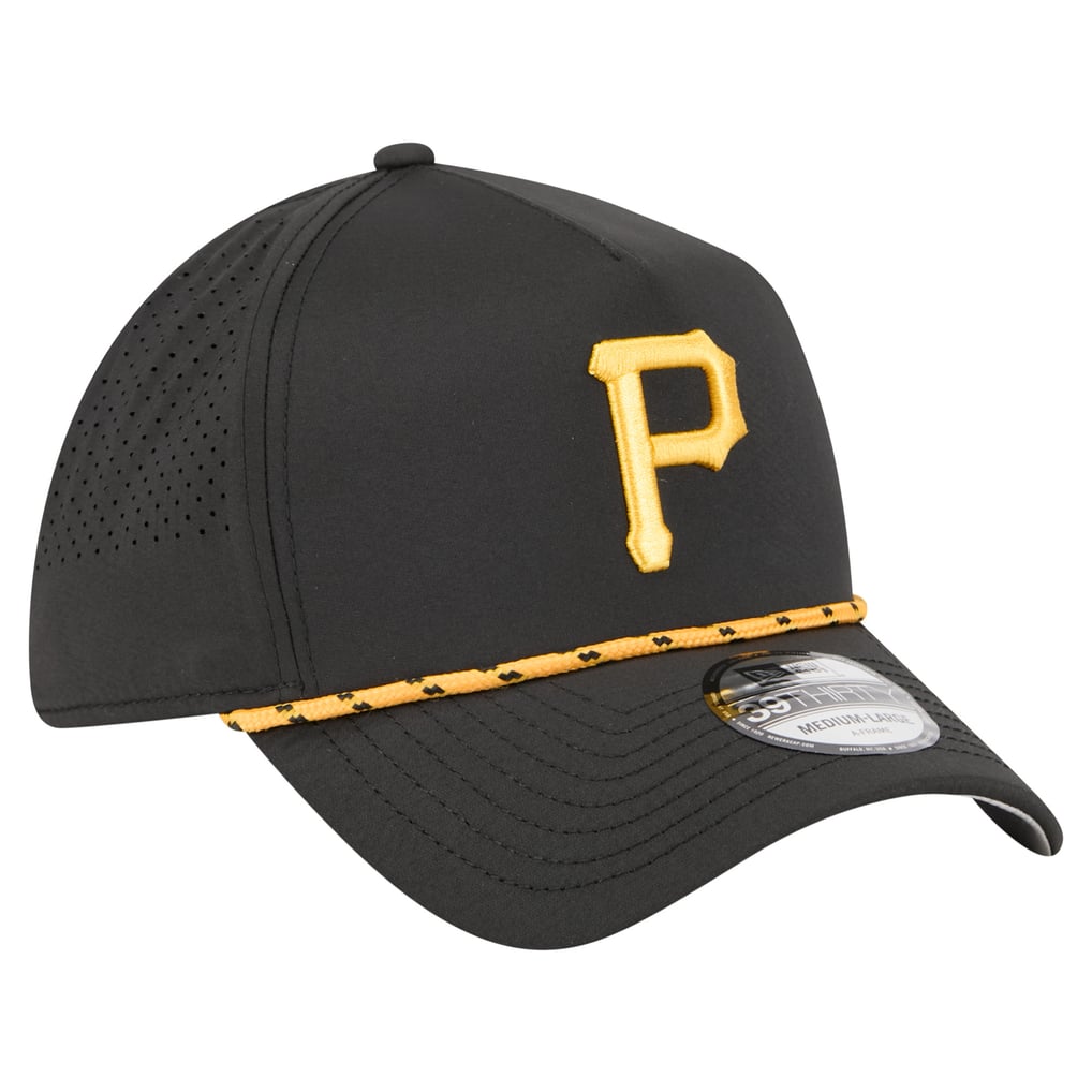  Pittsburgh Pirates New Era 39THIRTY A-Frame Perforated Flex Hat - Black