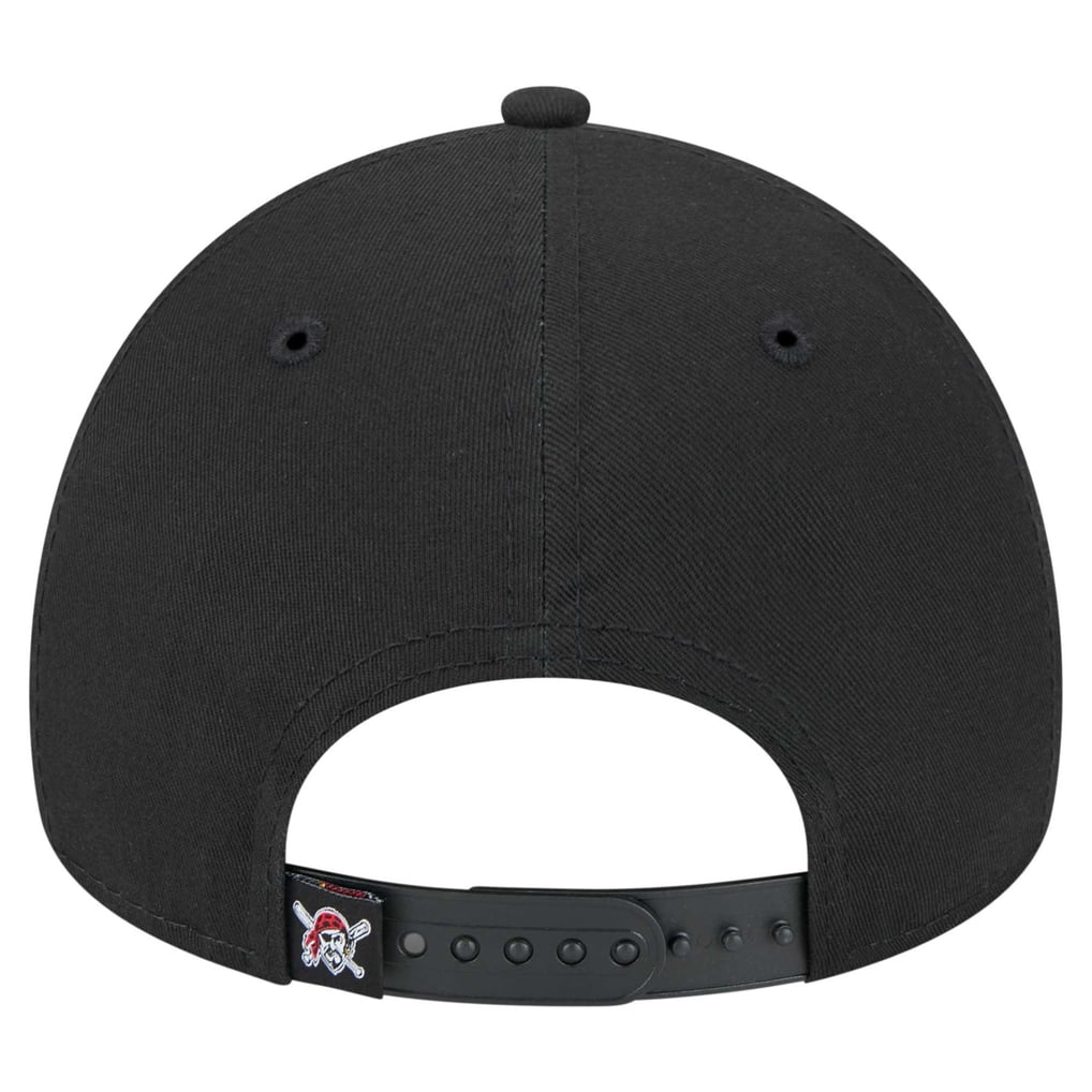 Pittsburgh Pirates New Era 9FORTY A-Frame Adjustable Hat - Black