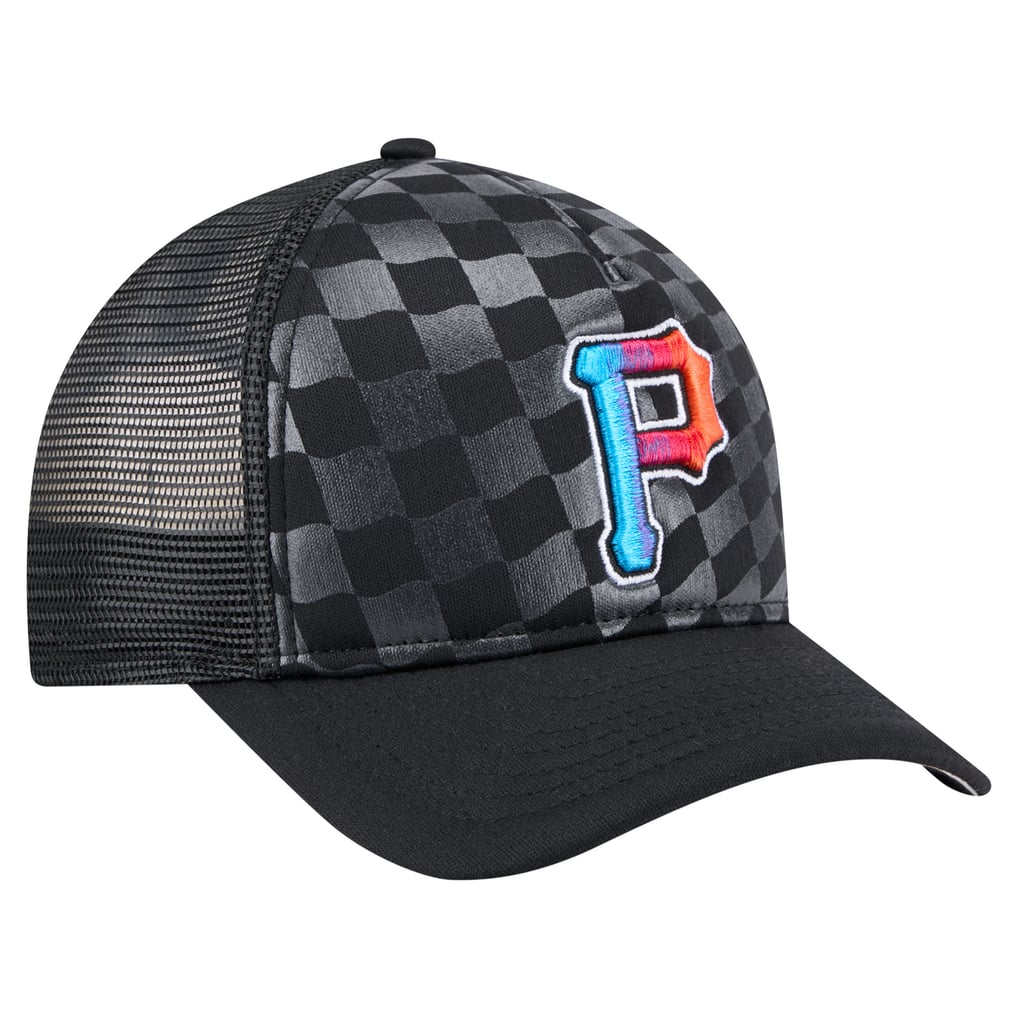 Pittsburgh Pirates New Era Gradient 9FORTY A-Frame M-Crown Trucker Adjustable Hat - Black