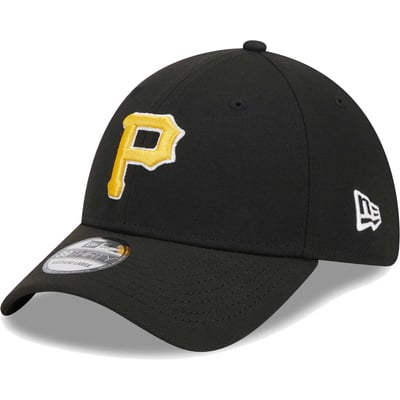 Pittsburgh Pirates New Era Logo 39THIRTY Flex Hat - Black