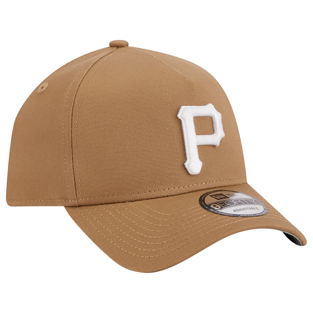 Pittsburgh Pirates New Era A-Frame 9FORTY Adjustable Hat - Khaki