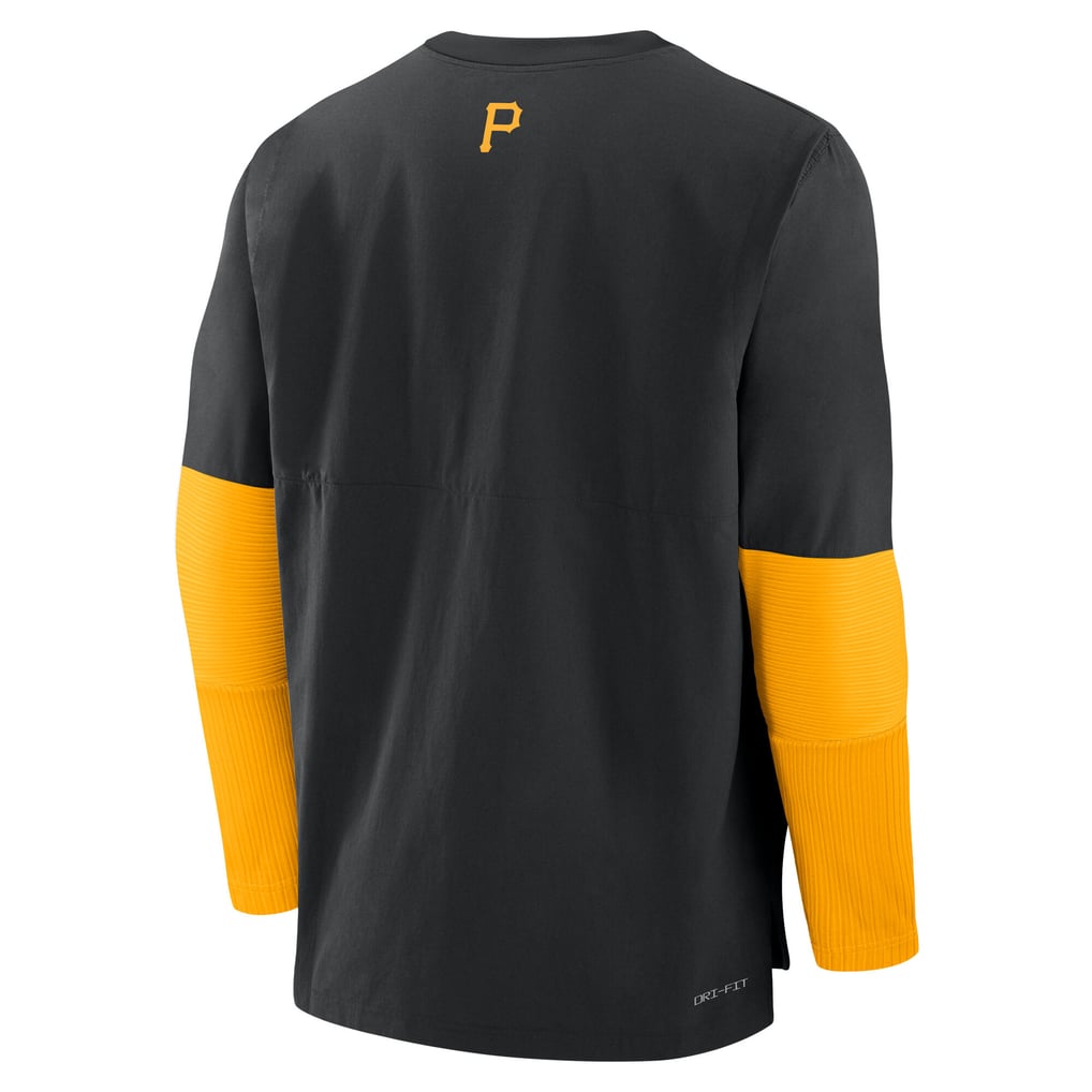 Pittsburgh Pirates Nike Authentic Collection Player Dri-FIT Lightweight Pullover  - Black/Gold