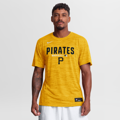 Pittsburgh Pirates Nike Authentic Collection Velocity Dri-FIT T-Shirt - Gold