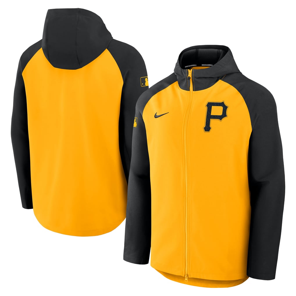 Pittsburgh Pirates Nike Authentic Collection Raglan Performance Full-Zip Jacket - Gold/Black