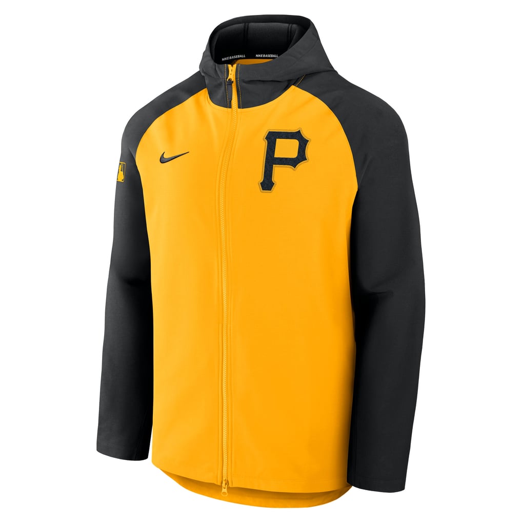 Pittsburgh Pirates Nike Authentic Collection Raglan Performance Full-Zip Jacket - Gold/Black