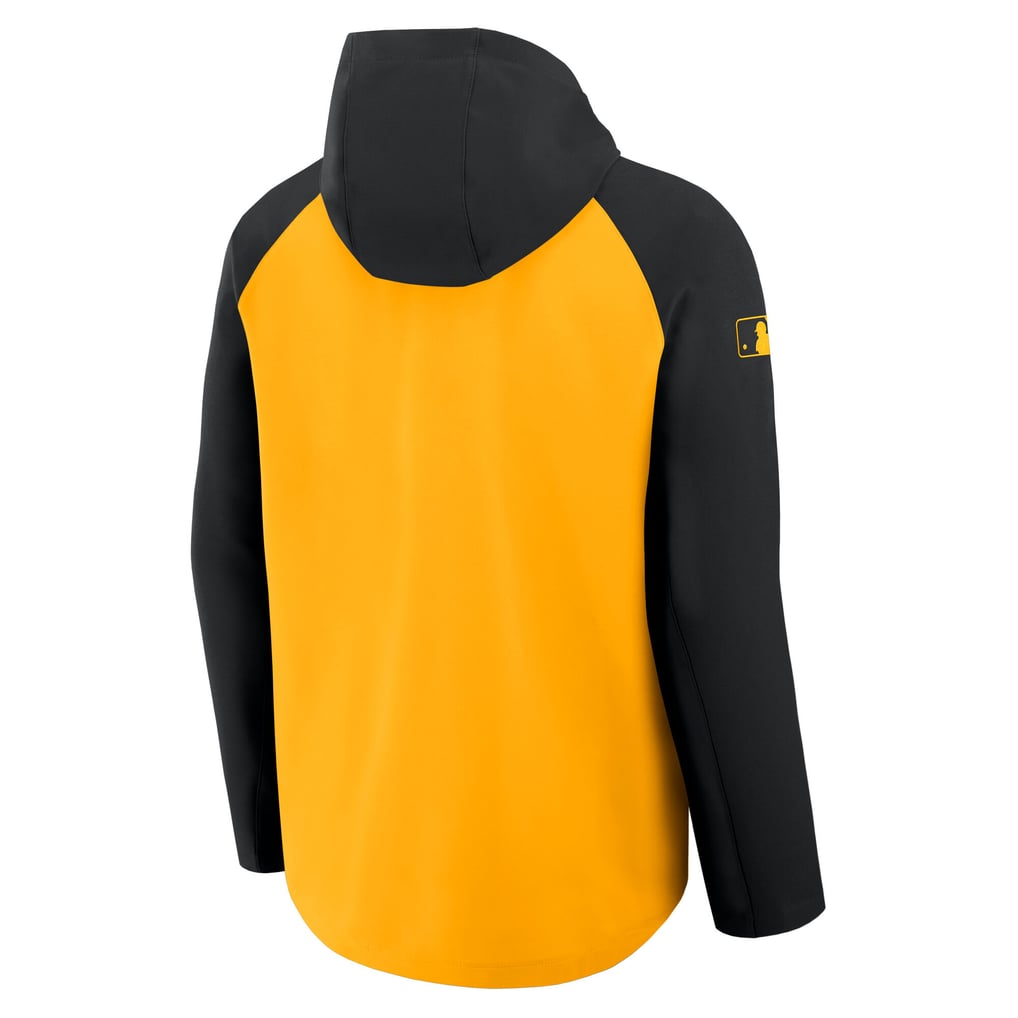 Pittsburgh Pirates Nike Authentic Collection Raglan Performance Full-Zip Jacket - Gold/Black