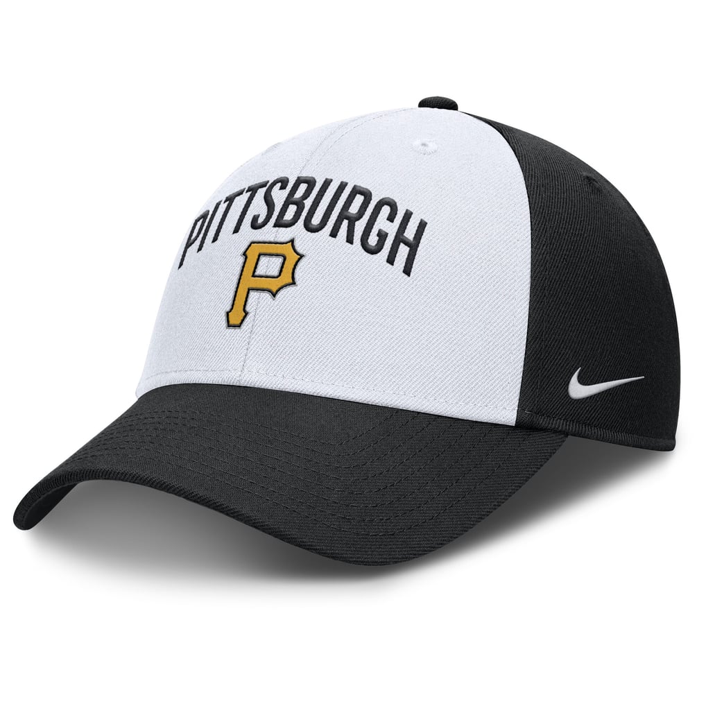 Pittsburgh Pirates Nike Club Performance Adjustable Hat - White/Black